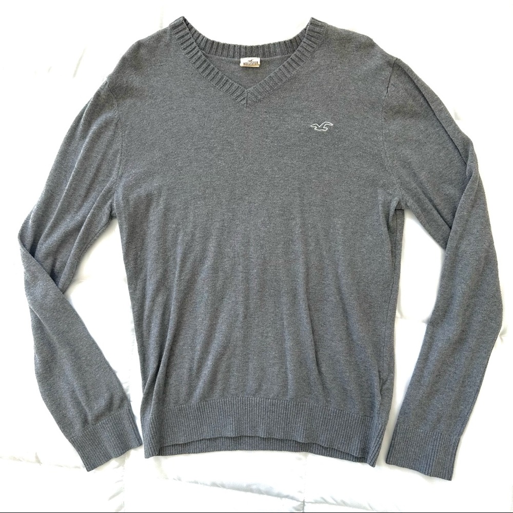 Vintage Men’s Grey Hollister Sweater